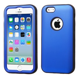 Case Protector Apple Iphone 6 Dual blue Titanium Triple Layer